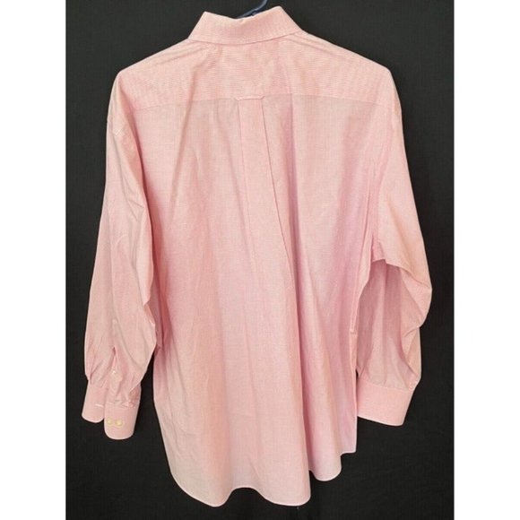 Tommy Hilfiger Men's Pink And White Gingham Long Sleeve Button Down Shirt Sz Lg - Picture 8 of 10